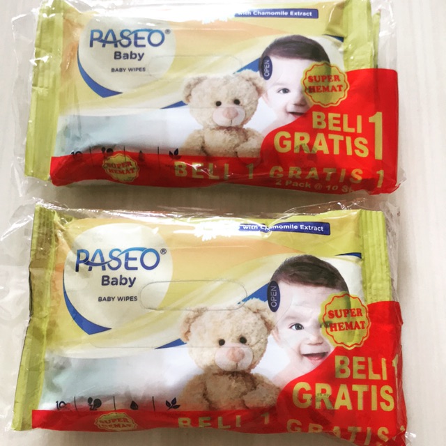 tissue tisu basah bayi paseo wipes 10sheets (10sheets