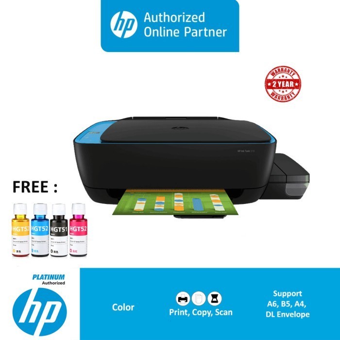 HP Ink Tank 319 All In One Printer (Print, Scan, Copy)