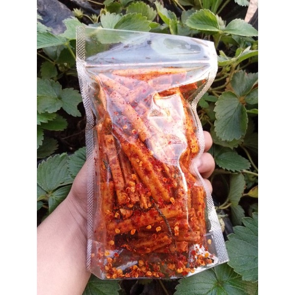 seblak potato bumbu basah daun jeruk kerupuk pedas noni 100gram