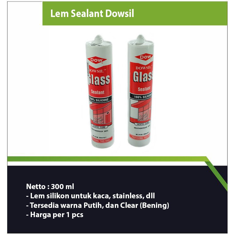 

Lem Dowsil / Sealant Silicon / Lem Silicon Dowsil