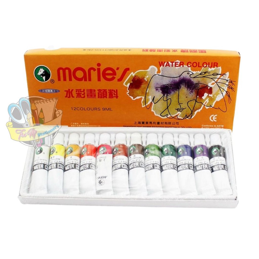 

MARIES CAT AIR / WATER COLOUR 12 WARNA 9ml