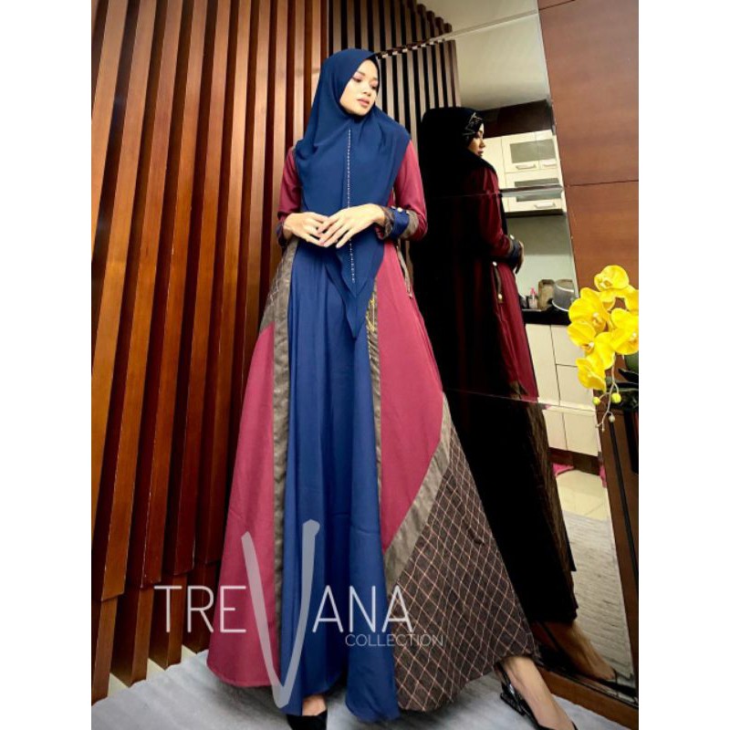 BISA SERAGAMAN gamis trevana set syari