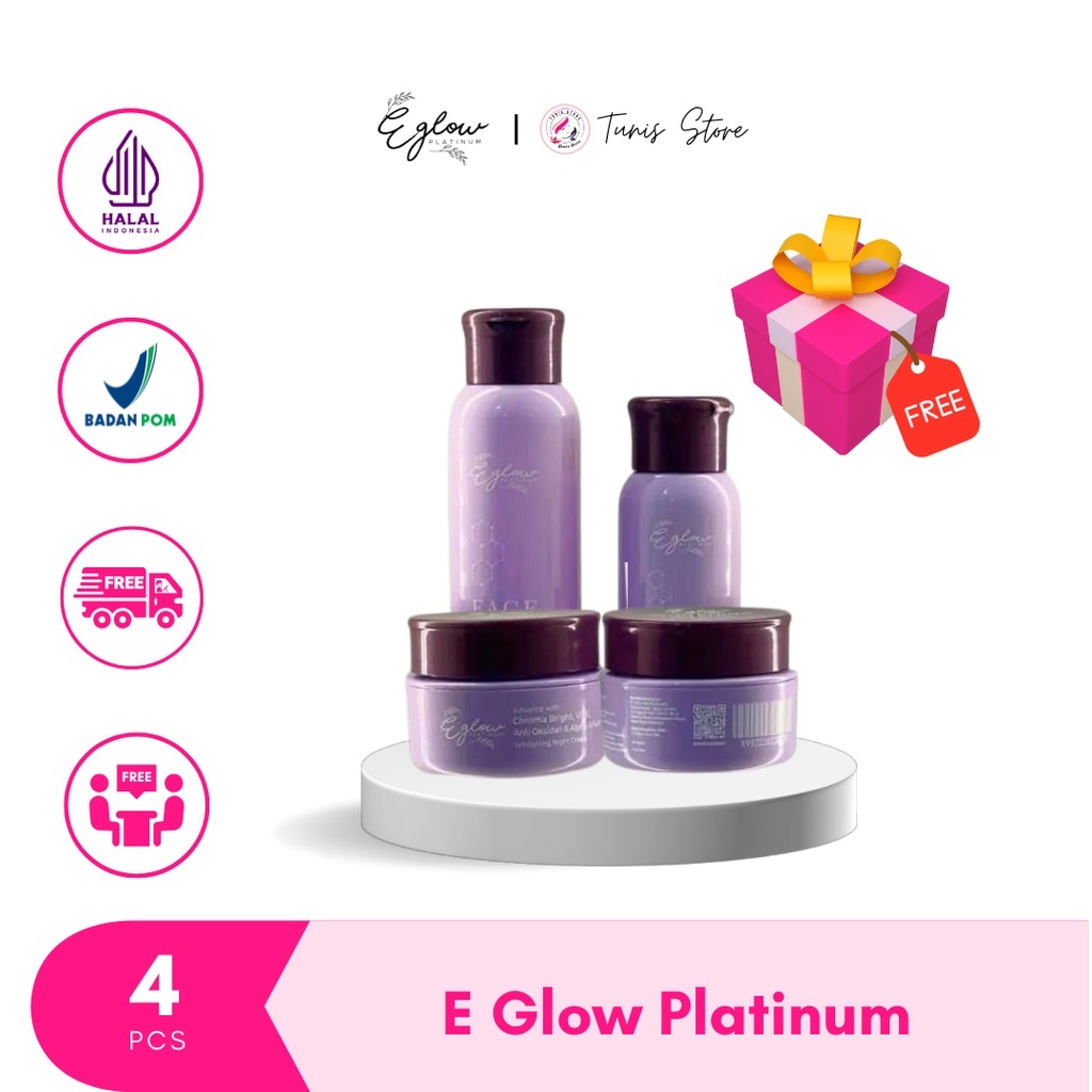 EGLOW Platinum Skincare - Perawatan Wajah Glowing Flek & Jerawat