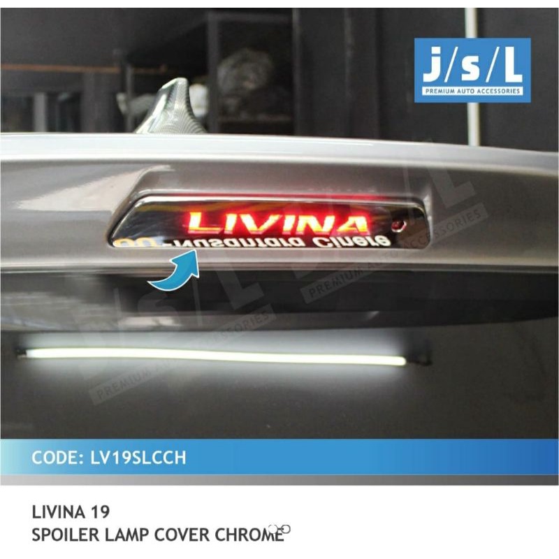 cover spoiler lamp all new Livina 2019 chrome &amp; hitam jsl