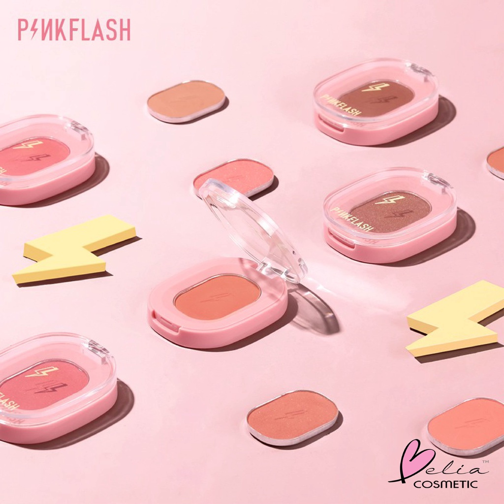 ❤ BELIA ❤ PINKFLASH Soft Pigment Blush | Blush On | Pink Flash (✔BPOM) PF-F01