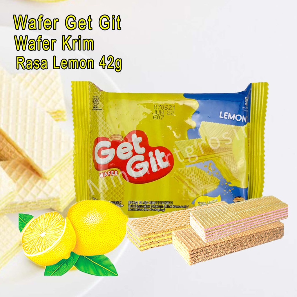 Wafer Get Git / Wafer Krim / Rasa Lemon / 42g