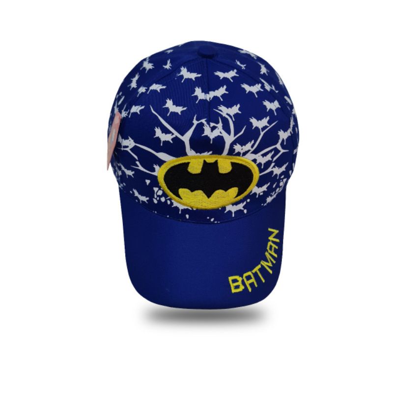 RS. TOPI ANAK SABLON DAN BORDIR LAMBANG BATMAN-MURAH (4- 10 TAHUN)-2