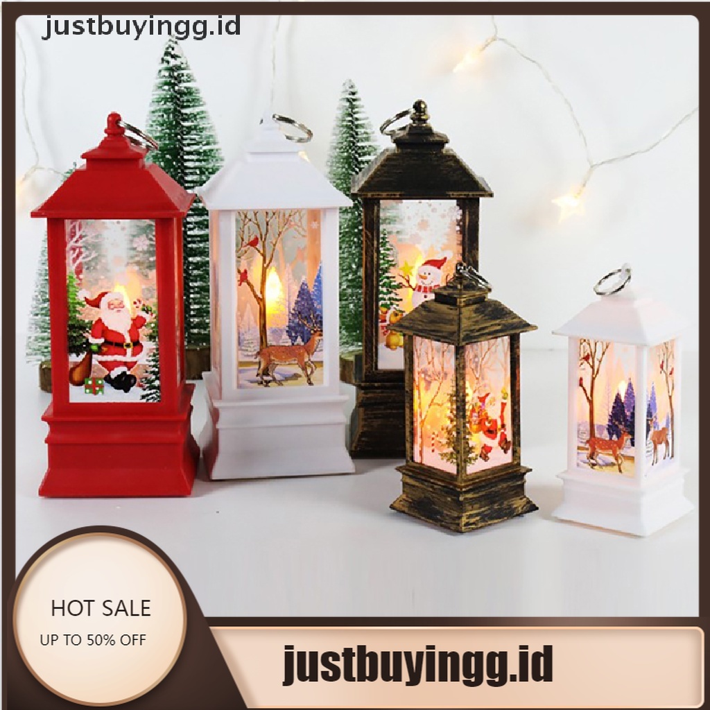 (Justbuyingg.Id) Lampu Gantung Led Bentuk Santa Claus / Rusa Untuk Dekorasi Natal