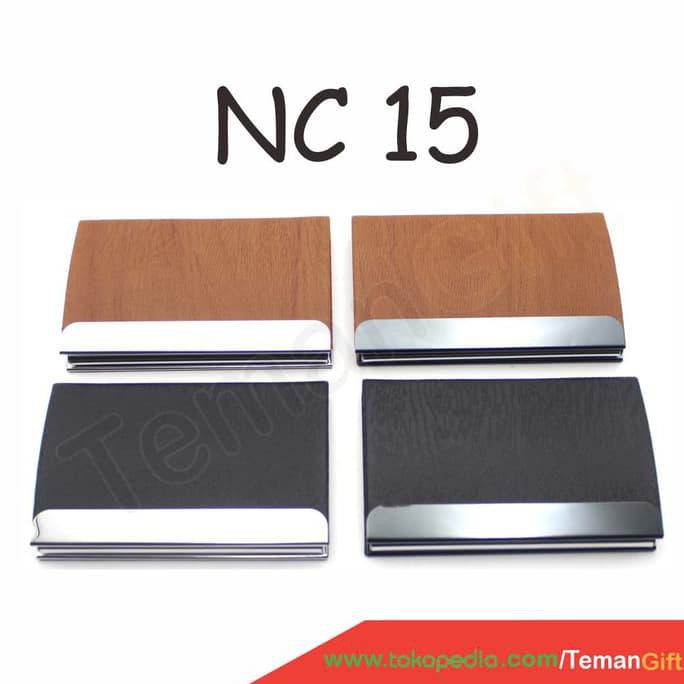 

IPROMOl Name Card Holder NC 15/ Tempat Kartu Nama Kulit Stainless Bisa Custom - Coklat ICLl