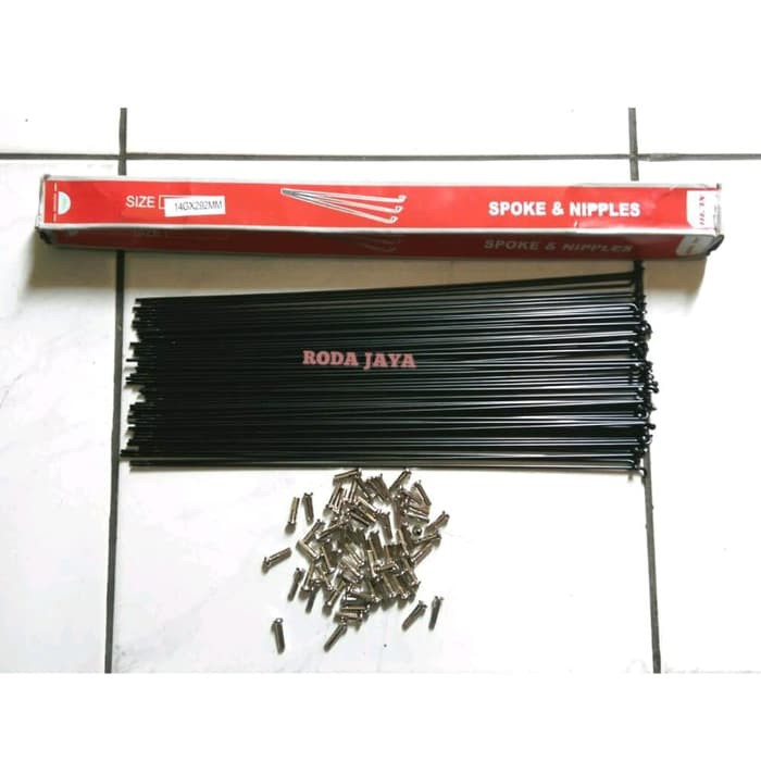 JARI-JARI SEPEDA 700c STAINLESS XLR8 HITAM 299 Mm 72pcs