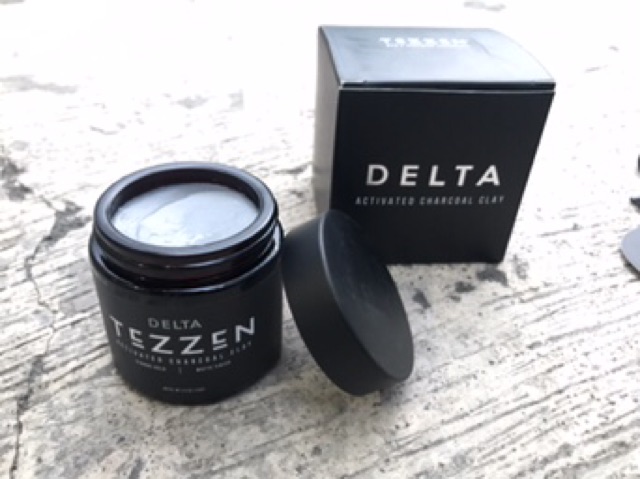 Pomade Tezzen Delta Activated Charcoal Clay 3.5 Oz 100 Gram Free Sisir + Sticker + BOX + Pouch