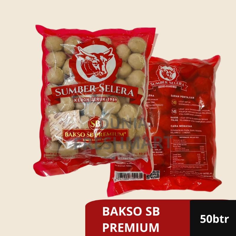 

SUMBER SELERA BAKSO SAPI PREMIUM ISI 50pcS BASO SAPI SB PREMIUM BEEF BALL BAKSO KEBON JERUK BAKSO SB PREMI KEBUM JERUK