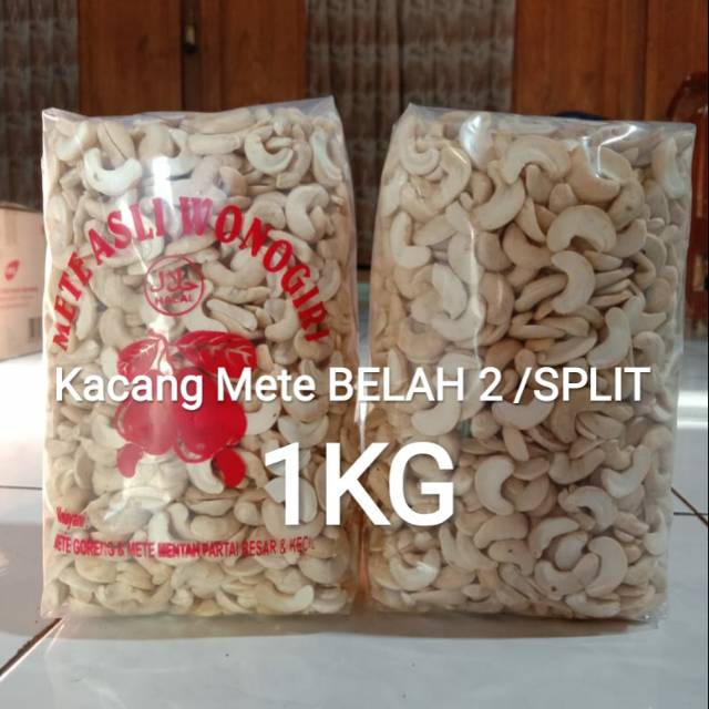 

Kacang Mete SPLIT Belah dua Mentah Mete Wonogiri 1kg