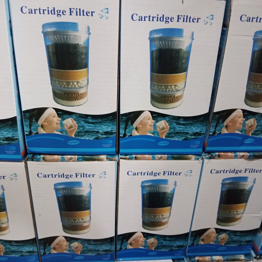 Cartridge Filter Mineral Water Pot Original 5 Steps Penyaring Air Multifungsi Cartridge Filter Air 5 Tingkat Alat Penyaring Air