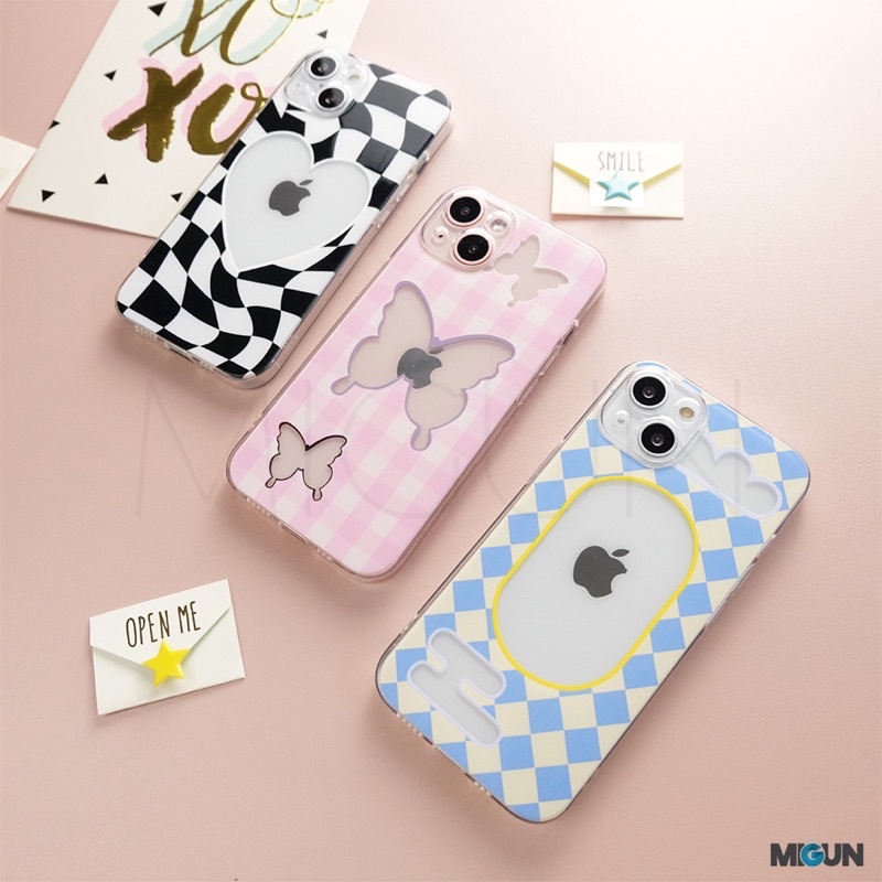 New! Mosaic Glossy Pattern Case - Softcase Fullcover for iPhone 7 8 SE2020 7+ 8+ X XS XR XSMAX 11 12 13 MINI PRO PROMAX