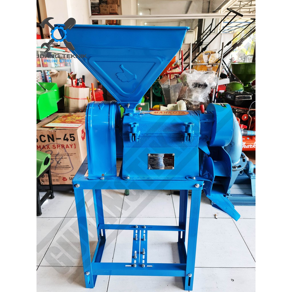 Mesin Penggiling Padi MAHKOTA KD350 KD450 NEW / Rice Polisher Beras Kebi Mini KD 350 450 - Mesin Giling Poles Slep Padi MAHKOTA