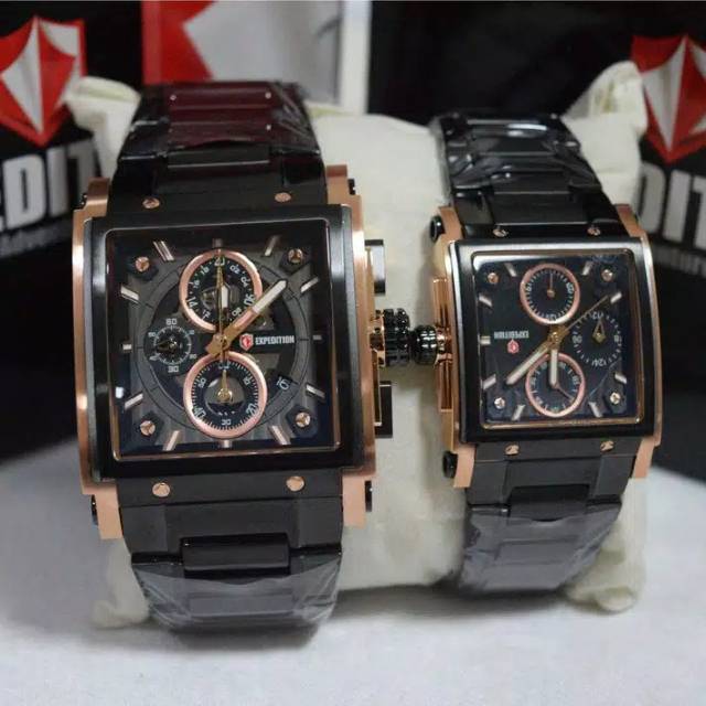 EXPEDITION E6731 E 6731 JAM TANGAN COUPLE ORIGINAL