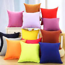 Sarung bantal sofa 40x40 polos. Material katun. Halus dan adem polos dan polkadot