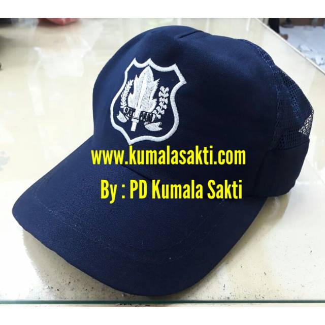 Topi Security Larici Biru Lpgo Satpam Kuning-Topi Satpam-Topi PDL Logo Larici-Topi PDL Satpam-Topi Larici Satpam-Topi Pet PDH-Kaos