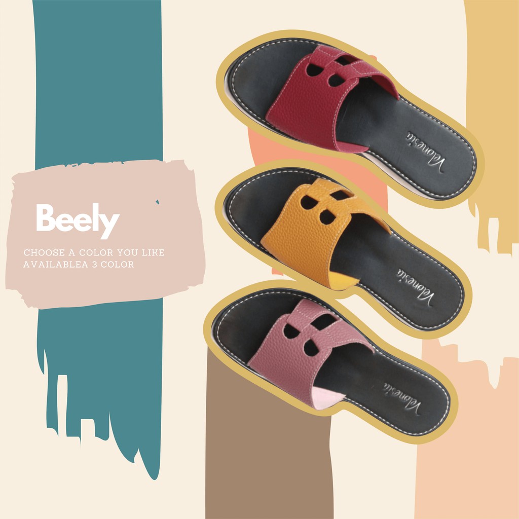 [COD✓] Sandal Papirut Wanita / Sandal Wanita Papirut Murah /Sandal Kulit Jeruk Kokop EDCC002 - Beely-6