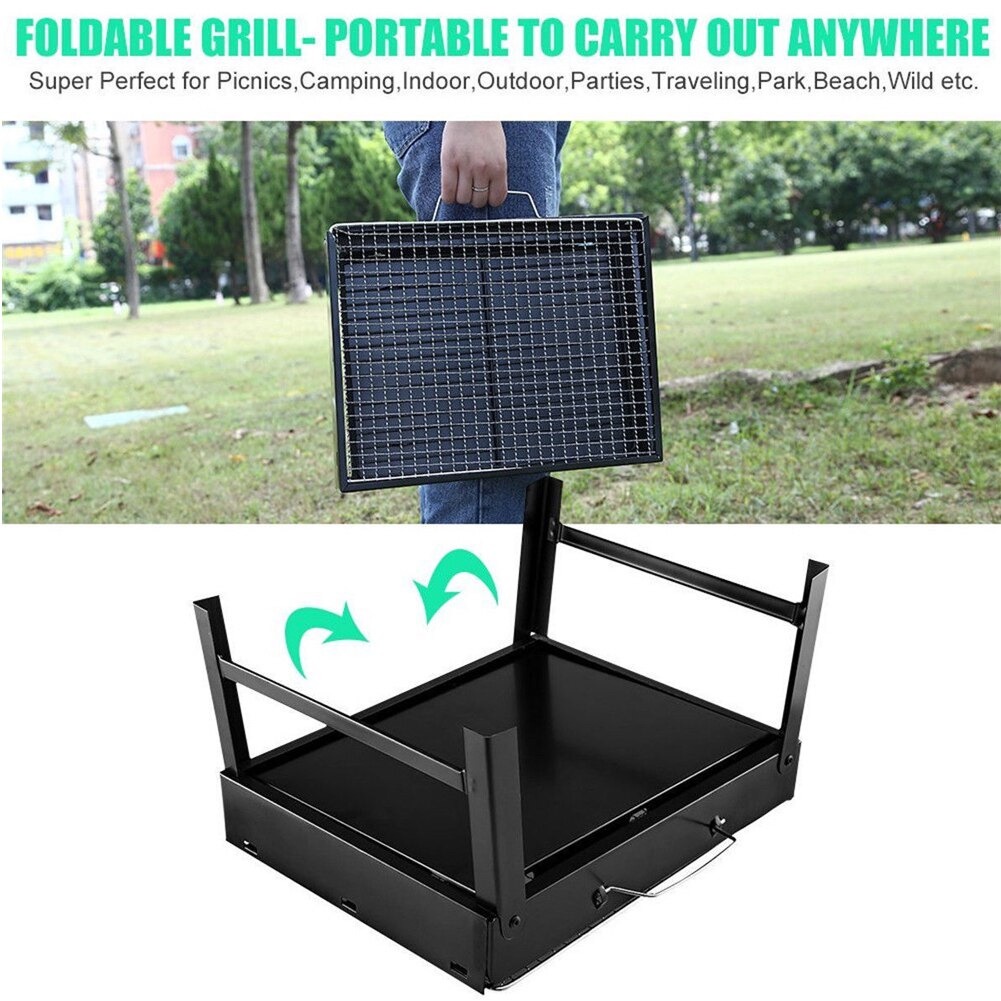 BABALE Alat Panggang Arang BBQ Outdoor Desktop Grill Stove Foldable