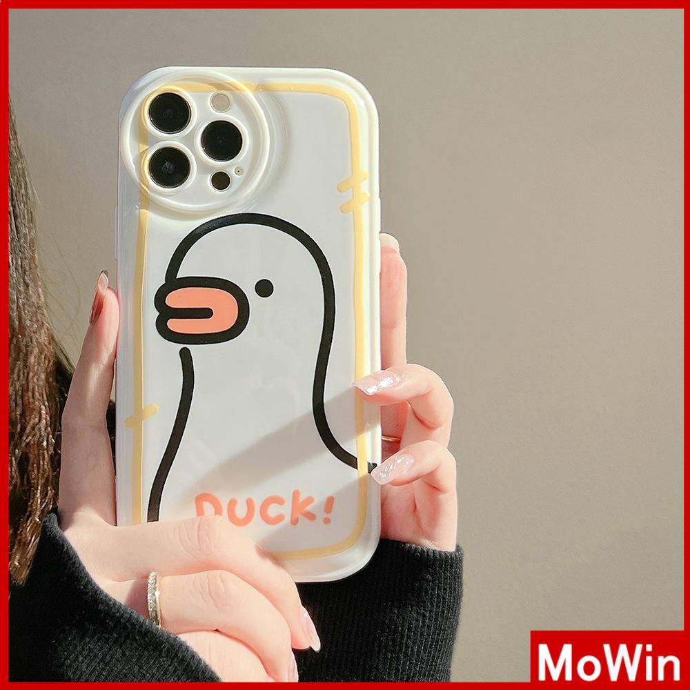 iPhone Case TPU Silicone Soft Case Airbag Shockproof Protection Camera Cute Cartoon Duck Style Compatible For iPhone 11 Pro Max 13 Pro Max 12 Pro Max 7Plus xr XS Max