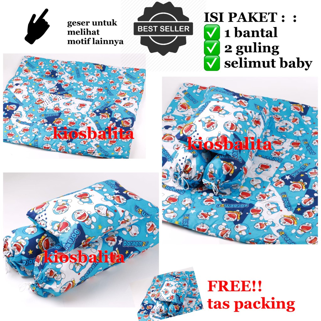 4in1 BABY BED SET Bedcover Selimut COVER BANTAL GULING Alas Tidur Bayi / KADO LAHIRAN /SELIMUT KASUR