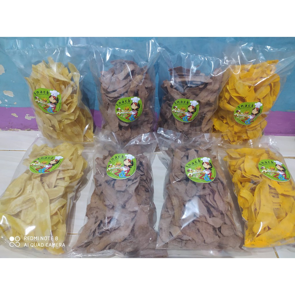 

ZnZ snack kripik pisang aneka rasa Keripik pisang asin dan gurih