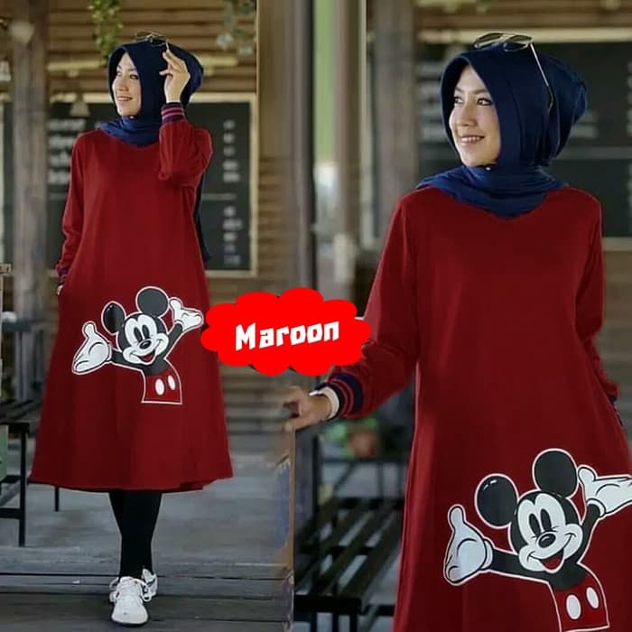 [TUNIK MICKEY SL]Wanita BabyTery var color