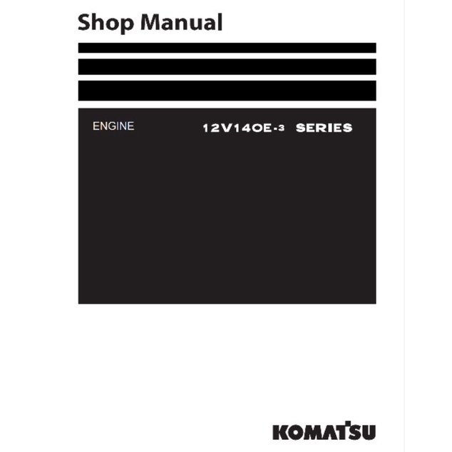 

shop manual engine komatsu 12V14OE-3