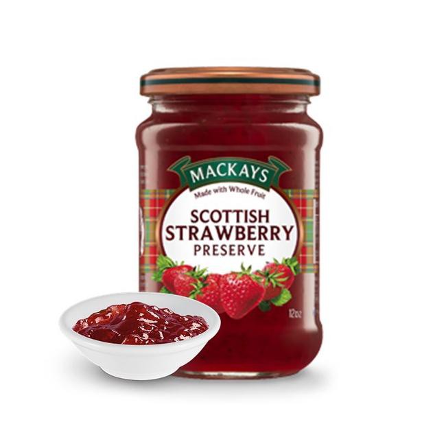 

[KODE PRODUK 75] Mackays Scottish Strawberry Preserve Jam 340gr TERBARU..!!