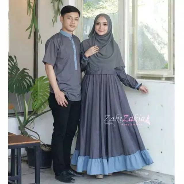 Baju couple wanita Pria zaki zakia