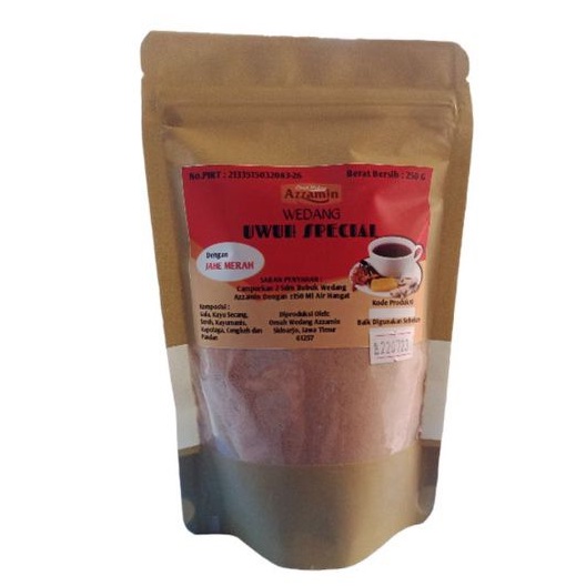 

ASLI WEDANG UWUH KOMPLIT/WEDANG UWUH INSTAN BUBUK 250 GRAM SUDAH SERTIFIKAT HALAL DAN PIRT