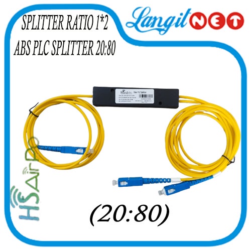 HS AIRPO SPLITTER RATIO 1x2 ABS PLC SPLITTER 20 80