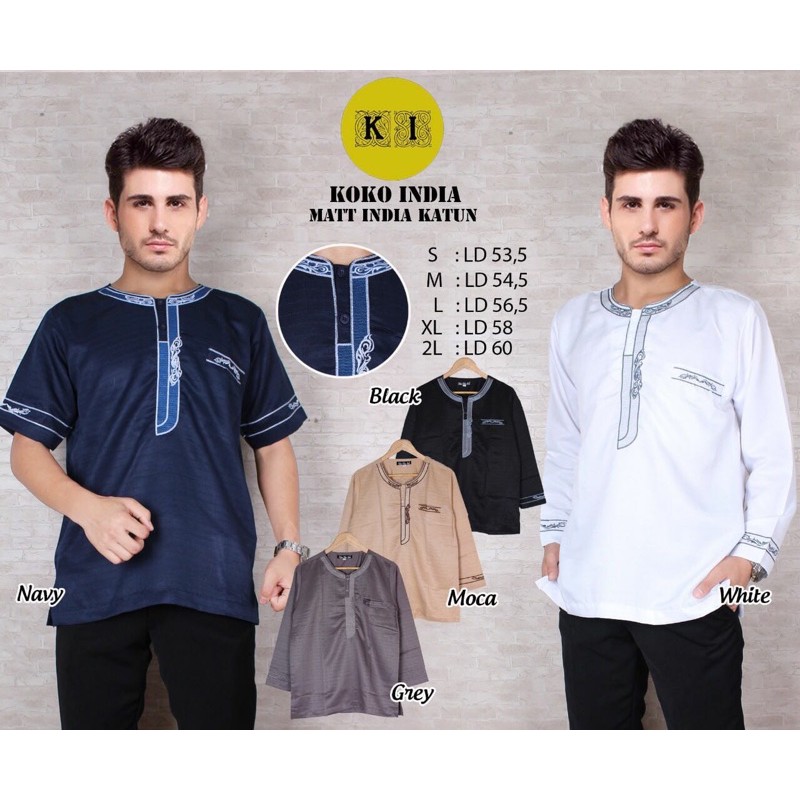 Koko Oblong Bordir Lengan Pendek