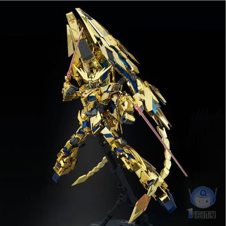 Bandai 55509 MG 1/100 Unicorn No. 3 Phenex NT versi Electroplating