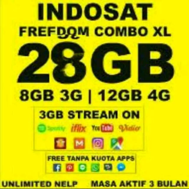 SP Indosat 28GB