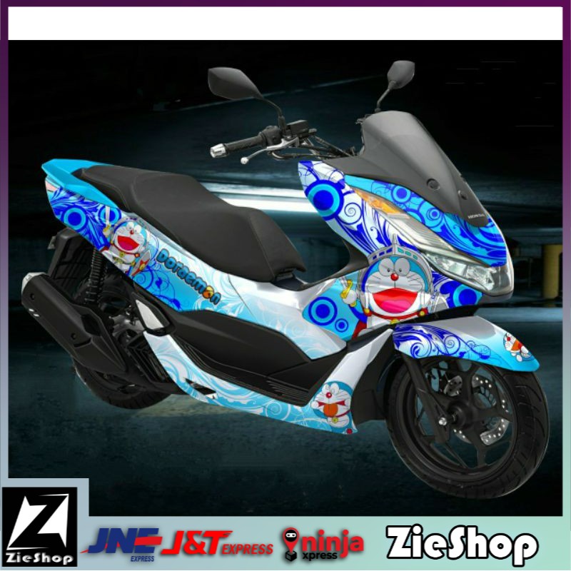 Decal pcx 160 2021 full body Striping motor pcx 160 full motif doraemon Stiker decal pcx variasi