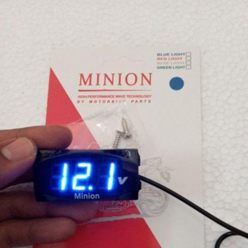 VOLMETER AKI MOTOR XCASE MINION UNIVERSAL VARIASI MOTOR