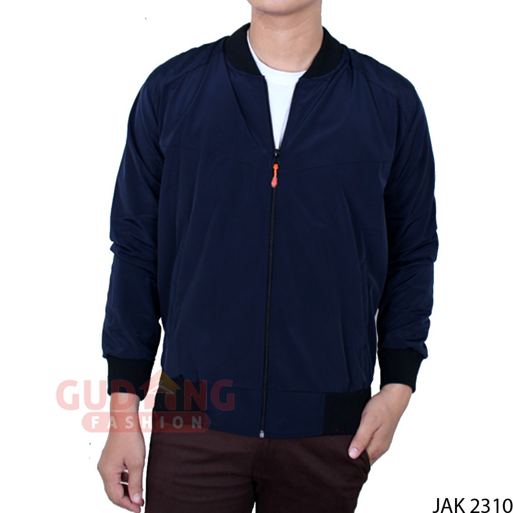 Jaket Kerah Baseball Parasut Mayer Polos - JAK 2310