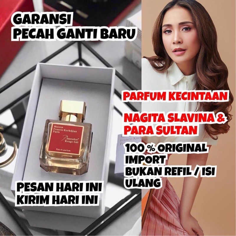 BACARAT / BACCA-RAT ROUGE 540 ORI-IMPORT / PARFUM Y*SL BLACK OPIUM ORI-IMPORT / PARFUM AWET / PARFUM TAHAN LAMA