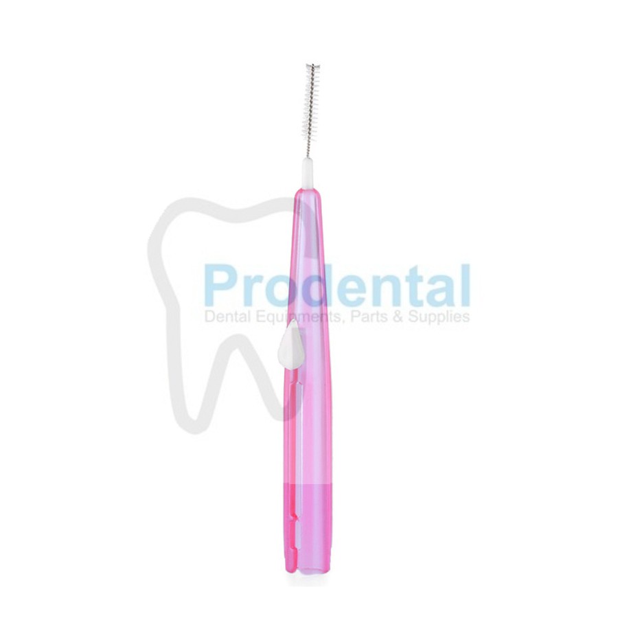 Dental brush interdental sikat behel sela gigi inter dental sikat pembersih sela gigi + tusuk gigi plastik