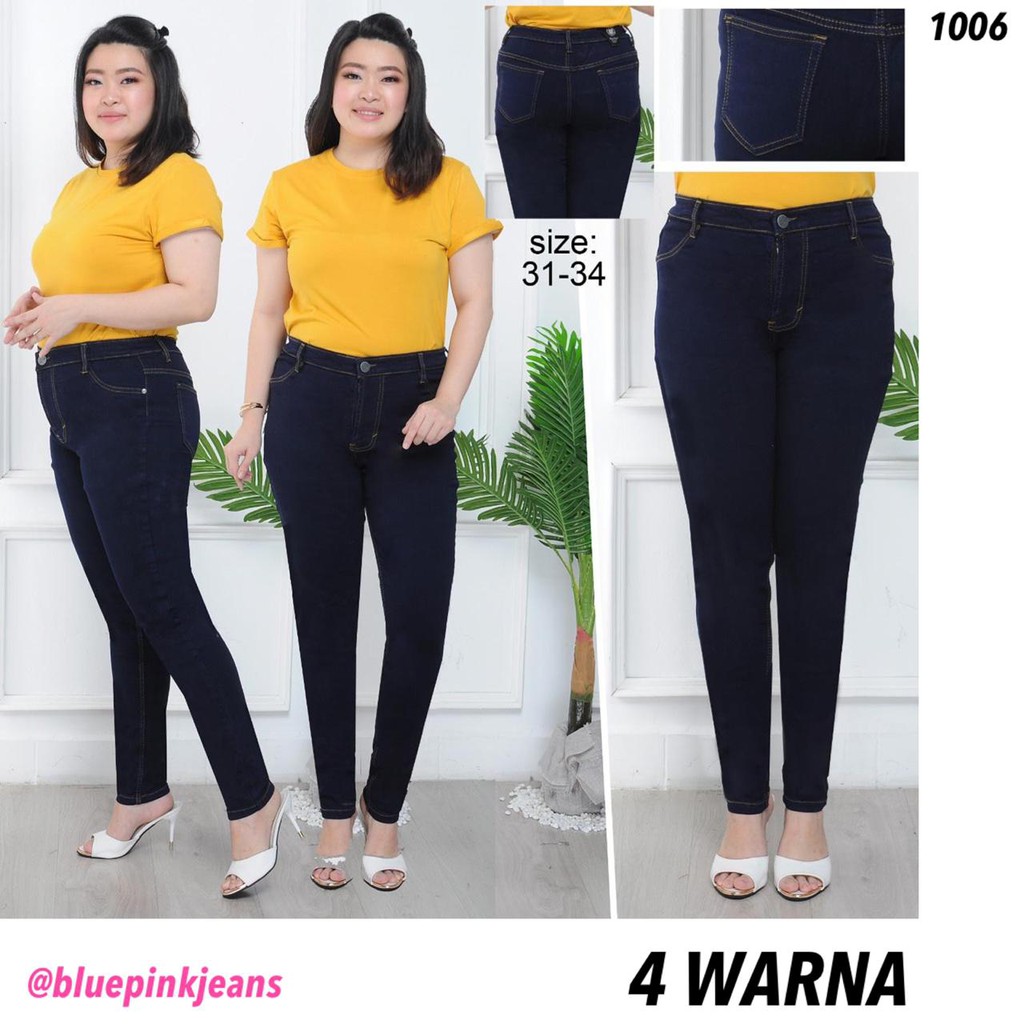  31 34 Premium High Waist Jeans Wanita  Celana  Panjang 