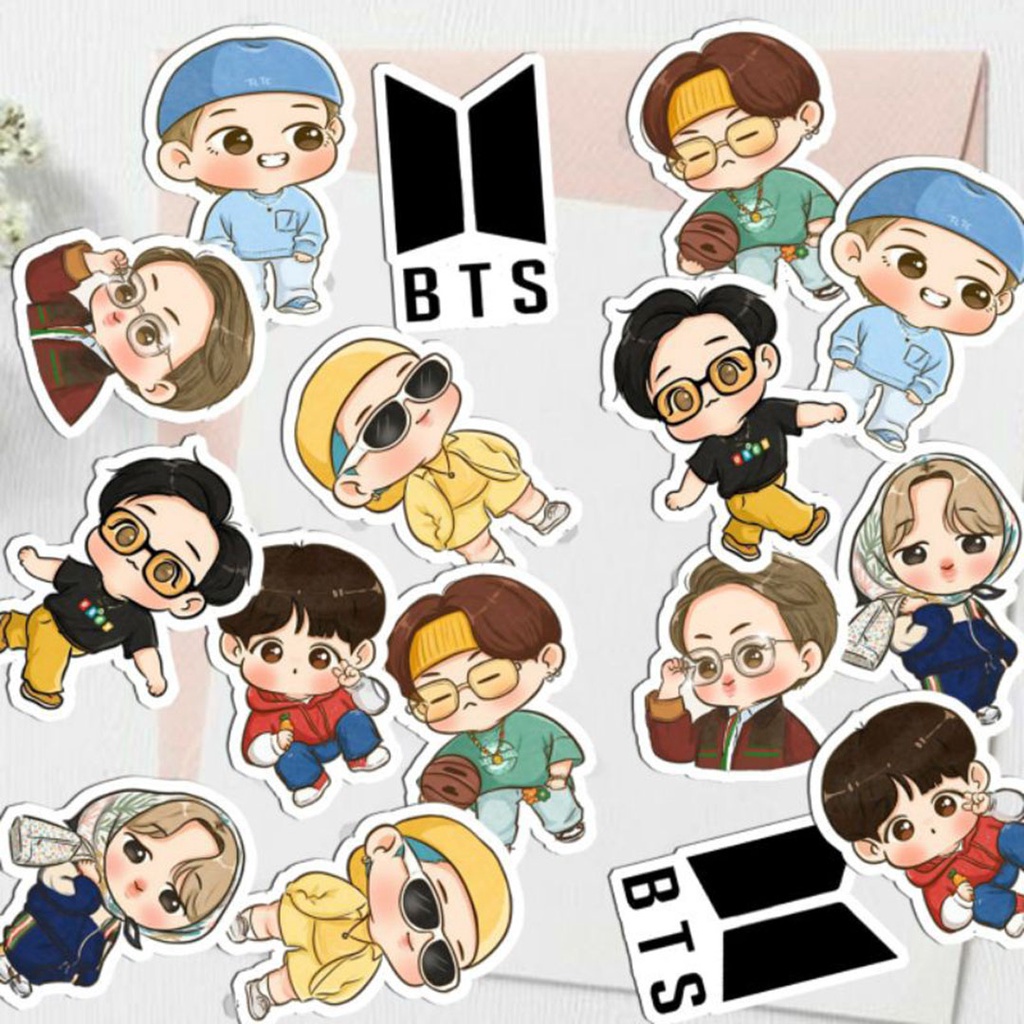 Sticker Pack BTS Chibi / Sticker Dynamite Edition / Stiker BTS Aesthetic / Sticker BT21 / Sticker Pe
