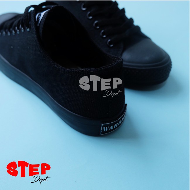 Sepatu Warrior Sparta LC All Black (Full Black)