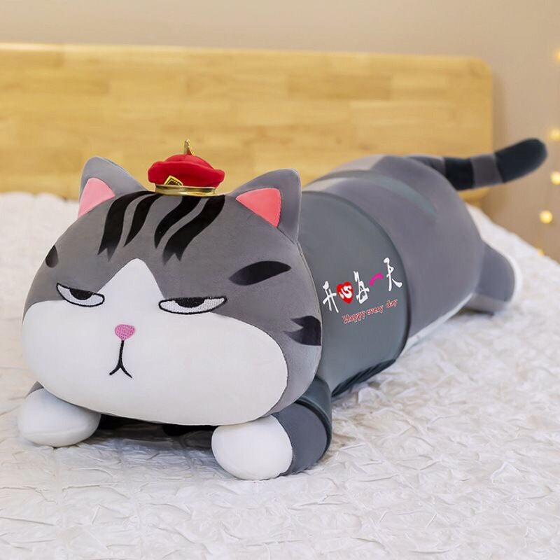 BONEKA BANTAL GULING KUCING FURYU 90CM ORIGINAL IMPORT PLUSH TOY CAT DOLL MAINAN ANAK | KADO HADIAH 