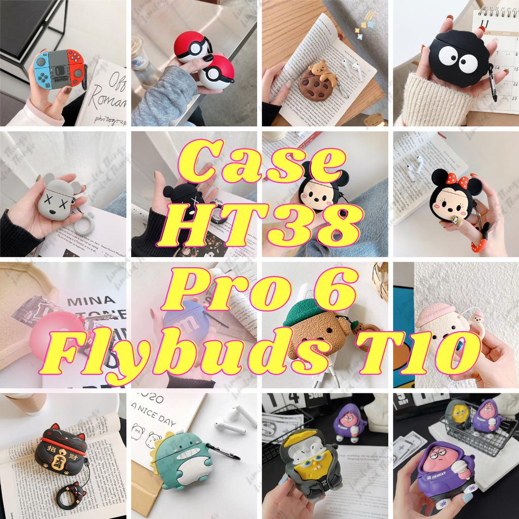 [Soft Case Only] Pro 6 / Robot Flybuds T10  I63 Airbuds 6 J6 Case Character Lucu Sillicone Silikon