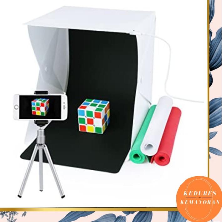 Studio  Mini Untuk  Foto  PRODUK Online / Mini Photo Studio Portable Magic Box with led .,