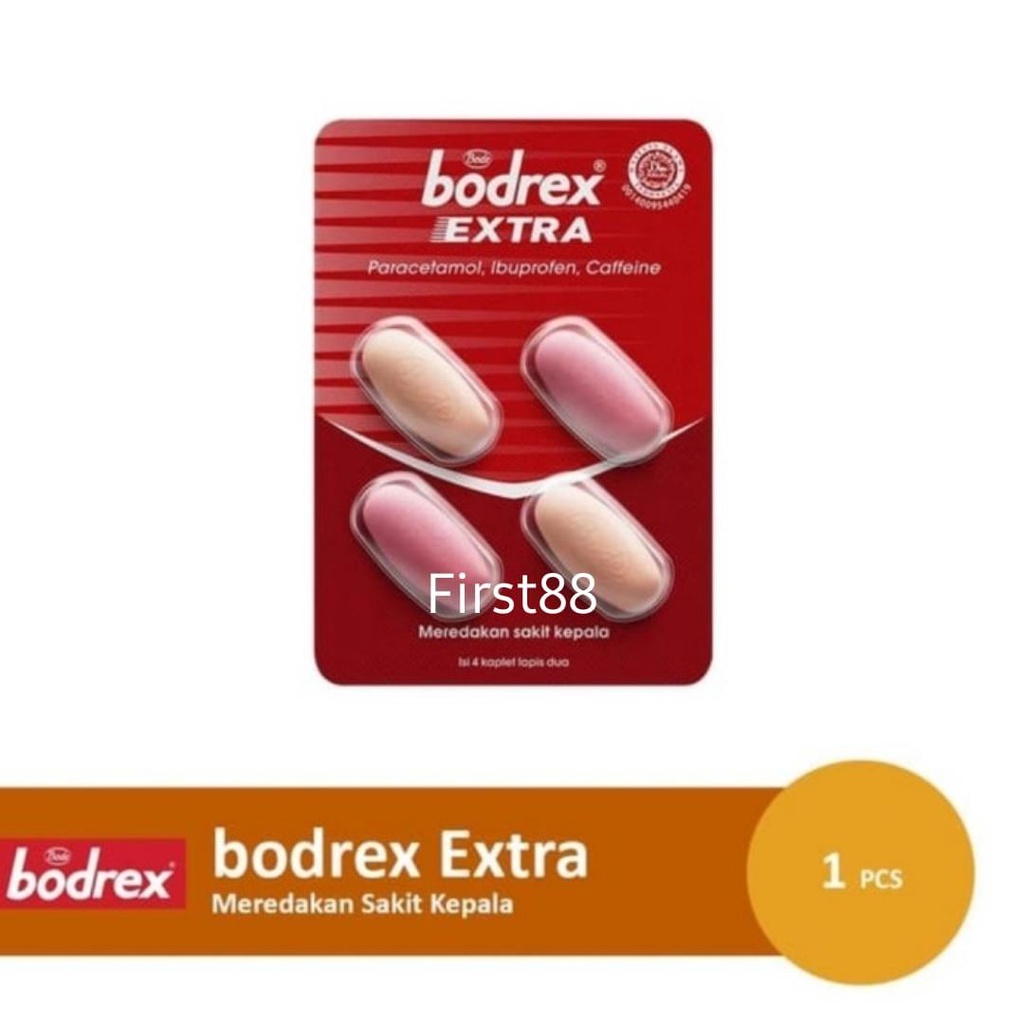 BODREX EXTRA PER STRIP (isi 4 tablet)