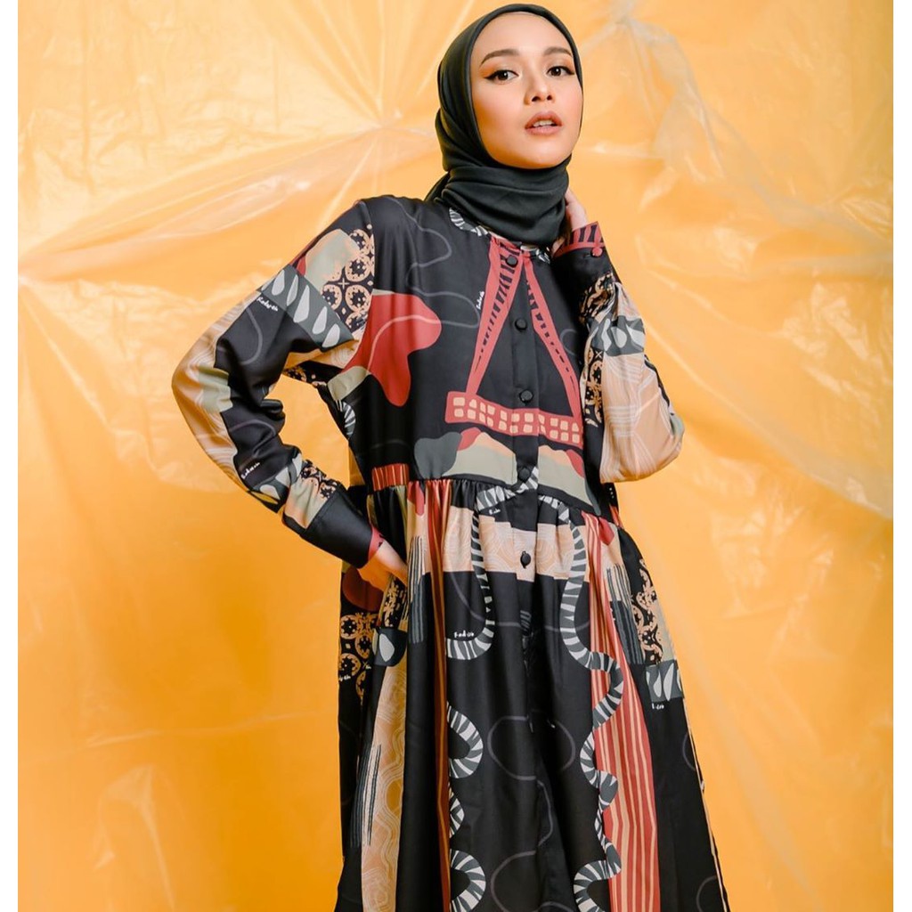 Radwah - Premium Syifa Tunik Printing - Tunik Wanita